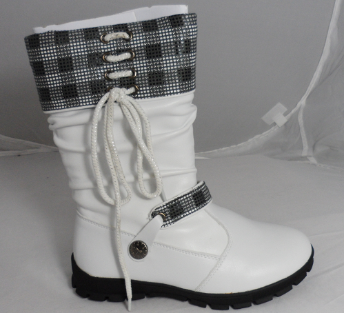 RDF white leather boots